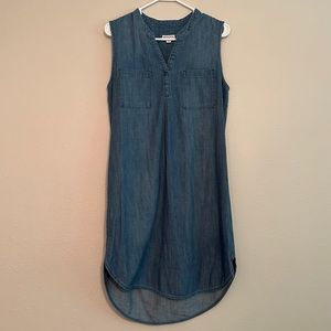Denim Sleeveless Dress for Spring Medium